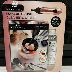 Style Pro Make-up Brush Cleaner and Dryer w/ Makeup brush cleaning solution